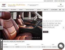 Tablet Screenshot of casadecadillac.com